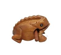 KANLVU Wooden Frog Instrument Professional Guiro Instrument, Traditional Cuban-Style Latin Percussion for Live Performances, Wood Block Instrument Music Education(E)