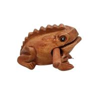KANLVU Wooden Frog Instrument Professional Guiro Instrument, Traditional Cuban-Style Latin Percussion for Live Performances, Wood Block Instrument Music Education(D)