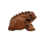 KANLVU Wooden Frog Instrument Professional Guiro Instrument, Traditional Cuban-Style Latin Percussion for Live Performances, Wood Block Instrument Music Education(C)