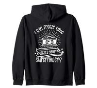 Kann Die Zeit Einfrieren Was Ist Deine Superkraft Photographer Zip Hoodie