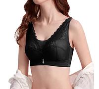 Kanners Wrap Around Bra Strapless Bra Non Wired Underwear for Women Up Adjustable Bra Tube Top Sagging Breast No Wire Full Cup Underwear Bra with Removable Straps Womens Bras Non Wired (Black, 42E)