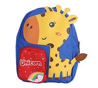 Kannlbaox Toddler Backpack Cute Animal Design, Preschool Kindergarten Backpack for Kids 3-6 Years Old, Lightweight Nylon Schoolbag with Adjustable Straps, Perfect for Travel Camping Zoo Muse (Blue)