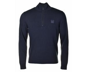 Kanobix Knitted Quarter Zip Dark Blue, Small