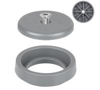 KANONEY Pre-Rinse Spray Valve Repair Kit for Most Commercial Sink Faucet Dish Sprayer Touch On Kitchen Sink Faucets 1.42 GPM Spray Face Bumper and Screw Repair Part, Grey