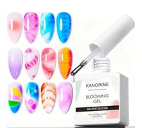 KANORINE 15ml Clear Blooming Gel Nail Polish - Blossom UV Gel Polish for Spreading Effect Marble Natural Stone Watercolor Floral Print Soak off Nail Gel Diy Nail Art Design Manicure Gift for Girls