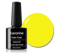 KANORINE Gel Polish Soak-Off UV/LED Gel Nail Polish Vitality Yellow Color Coat Gel Nail Varnish Nail Art TYPE 10ml