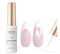 KANORINE Gel Polish - Swirl Nail Art White Gel Liner 1 pcs 8ml Classic Basic White Colour Paint for Thin French tip Line Soak off UV/LED DIY Manicure Salon-Art Brush in Gel Pens