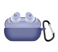 KANOYO Compatible with Beats Solo Buds,Full Body Protection Case,Supports Wireless Charging,Shock Resistant with Beats Solo Buds,With Carabiner (Blue)