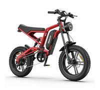 Kanpe Fat Tire Electric Bike, 15AH Removable Battery 40-80KM Range, Hidoes Adult E-Bike 250W, 7-Speed Mountain Bike