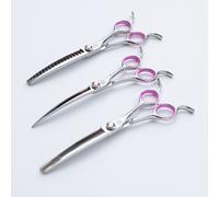 Kanpeki Curved Pink 3 Piece Scissor Set with Case