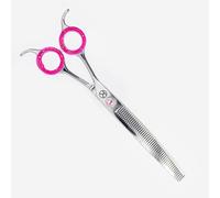 Kanpeki Curved Pink 7.5" Left-handed 48T Fluffer Scissors