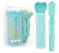 KANPRINCESS Volumizing Hair Clips Alligator Hair Clips Set,Hair Roller Clips for Effortless Curls That Last, Root Clips for Fluffy and Instant Hair Volume,Alligator Clips for Hair Styling(4pcs Cyan)