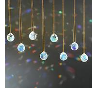 KANPURA 24pcs Crystal Ball Prisms AB Color 20mm Hanging Crystals for Windows Rainbow Pendants Maker for Wedding, Garden, Party, Home Decor (2025)