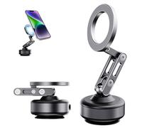 Kanroadi Nixie Vacuum Magnetic Phone Holder, nixiveofficial Magnetic Phone Holder, Nixie Phone Holder, Nixie N’Go Pro 360 Automatic Strong Adhesion One-Click Removal, from Desk to Car (Gray)