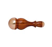 kansa Wand face Detox Bronze/Kansa Wand Body and Foot Massager with Wooden Handle for Detoxification and Deep Relaxation (Both Side Kansa Cap Medium & Mini )
