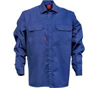 Kansas Baumwoll-Hemd Langarm 7386 BKS Royalblau