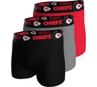 Kansas City Chiefs 3-Pack Boxers Set - Black , Grey , Red