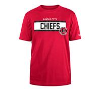 KANSAS CITY CHIEFS New Era Cap NFL Regular T-Shirt High Density Ink Screenprint Front Graphic Original Team Color Unisex Red