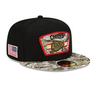 New Era Kansas City Chiefs NFL On Field 2021 Salute to Service Black 59Fifty Basecap