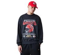 Kansas City Chiefs Sweatshirt NFL Washed Boxy Crew Noir S