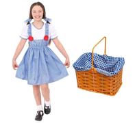 Kansas Girl Costume - Basket I Love Fancy Dress Blue Large