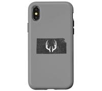 Kansas KS Deer Hunting Shed Antlers Design Case for iPhone X/XS