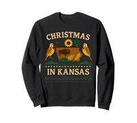 Kansas Meadows Shirt Christmas Buffalo Holiday State Map Sweatshirt