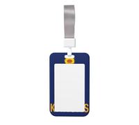 Kansas State Flag Card Badge Holder. Durable Abs Material, Clear Id Display, Suitable for Office, Event, Meeting, Easy Identification.
