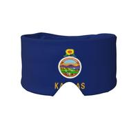Kansas State Flag Print Eye Shade Cover for Nap Travel Yoga,Eye Cover Blindfold Travel Office Nap Airplane
