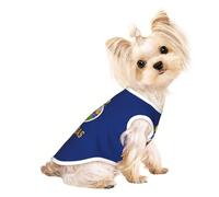 Kansas State Flag Print Pet T-Shirt Vest Soft Stretchy Apparel Wear Fashion Tank Top for Indoor Outdoor Use