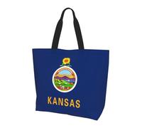 Kansas State Flag Shoulder bag.Stylish all-over print women's style, lightweight, large capacity for everyday use