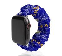 Kansas State Flag Soft Elastic Scrunchie Watch Strap Compatible with IWatch Series 6 5 4 3 2 1 Printed Wristbands Bands