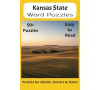 Kansas State Word Search Puzzle Book: Word Searches with Easy to Read Print about the state of Kansas, History, Cities, Geography, and More | 6x9 ... Gift for Vacations, Holidays and Free Times