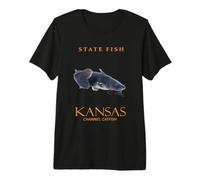 Kansas Territory Fish The Channel Catfish Premium T-Shirt
