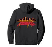 KansasCity Skyline Graffiti Drip Urban Art Design Pullover Hoodie
