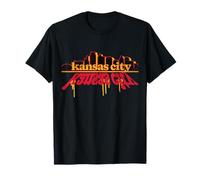 KansasCity Skyline Graffiti Drip Urban Art Design T-Shirt