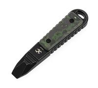 KANSEPT Kursor Mini Pry Bar, 3.49” Blackwash Titanium + Jungle Wear Fatcarbon Multitool, Pocket Cilp or Keychain for EDC, G015B4