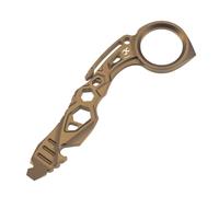 KANSEPT PryMate Bronze Anodized Titanium Pry Bar Multitool with Glass Breaker, Bottle Opener, Hex Bit, Pocket Cilp for Your Versatile Companion for Everyday Carry and Camping Accessories G008A6