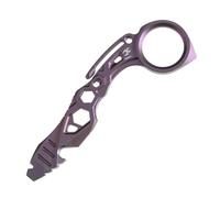 KANSEPT PryMate Purple Anodized Titanium Pry Bar Multitool with Glass Breaker, Bottle Opener, Hex Bit, Pocket Cilp for Your Versatile Companion for Everyday Carry and Camping Accessories G008A4