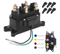 KanSmart Winch Solenoid Relay Contactor 12V 250A Thumb Truck for ATV UTV Boat 4x4 Vehicles 1500-5000lbs Winch with 6 Protecting Caps - Winch Switch Replacement Number 63070 62135 74900 2875714 70715