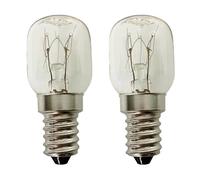 kanta 2 x 25w Oven Lamp for use Within a Beko Oven, 240v 300 Degrees Heat Resistant, SES (E14) Small Edison Screw Cooker Light Bulb, Warm White
