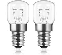 Kanta 2 x Oven Light Bulbs 25w SES E14 Small Screw Cap 300° Heat Tolerant Specifically Designed for Neff Bosch and Siemens Ovens - Warm White