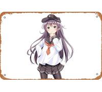 Kantai Collection, Akatsuki Anime Poster Home Wall Art Decoration Retro Metal Tin Sign 8x12 inch