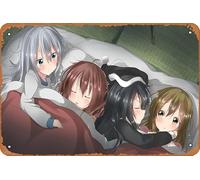 Kantai Collection, Hibiki, Inazuma, Akatsuki, Ikazuchi Anime Poster Home Wall Art Decoration Retro Metal Tin Sign 8x12 inch