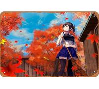 Kantai Collection, Kaga Anime Poster Home Wall Art Decoration Retro Metal Tin Sign 8x12 inch