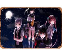Kantai Collection, Prinz Eugen (Kancolle), Akizuki (Kancolle), Nowaki (Kancolle), Asagumo (Kancolle) Anime Poster Home Wall Art Decoration Retro Metal Tin Sign 8x12 inch