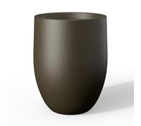 Kante 21.7" H Dark Brown Tall Planter, Large Outdoor Indoor Decorative Pot with Drainage Hole and Rubber Plug, Modern Round Style for Home and Garden