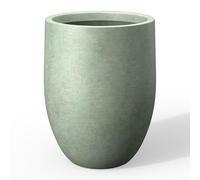Kante 21.7" H Mint Green Tall Planter, Large Outdoor Indoor Decorative Pot with Drainage Hole and Rubber Plug, Modern Round Style for Home and Garden