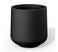 Kante Planter, Concrete, Black, 11.6" D