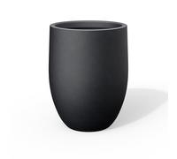 Kante Planter, Concrete, Black, 21.7" H